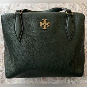 Tory Burch Kira Pebbled Leather Bag in Poblano